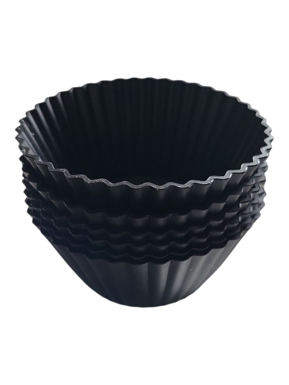Epicure Silicone Baking Cups Black Set of 6